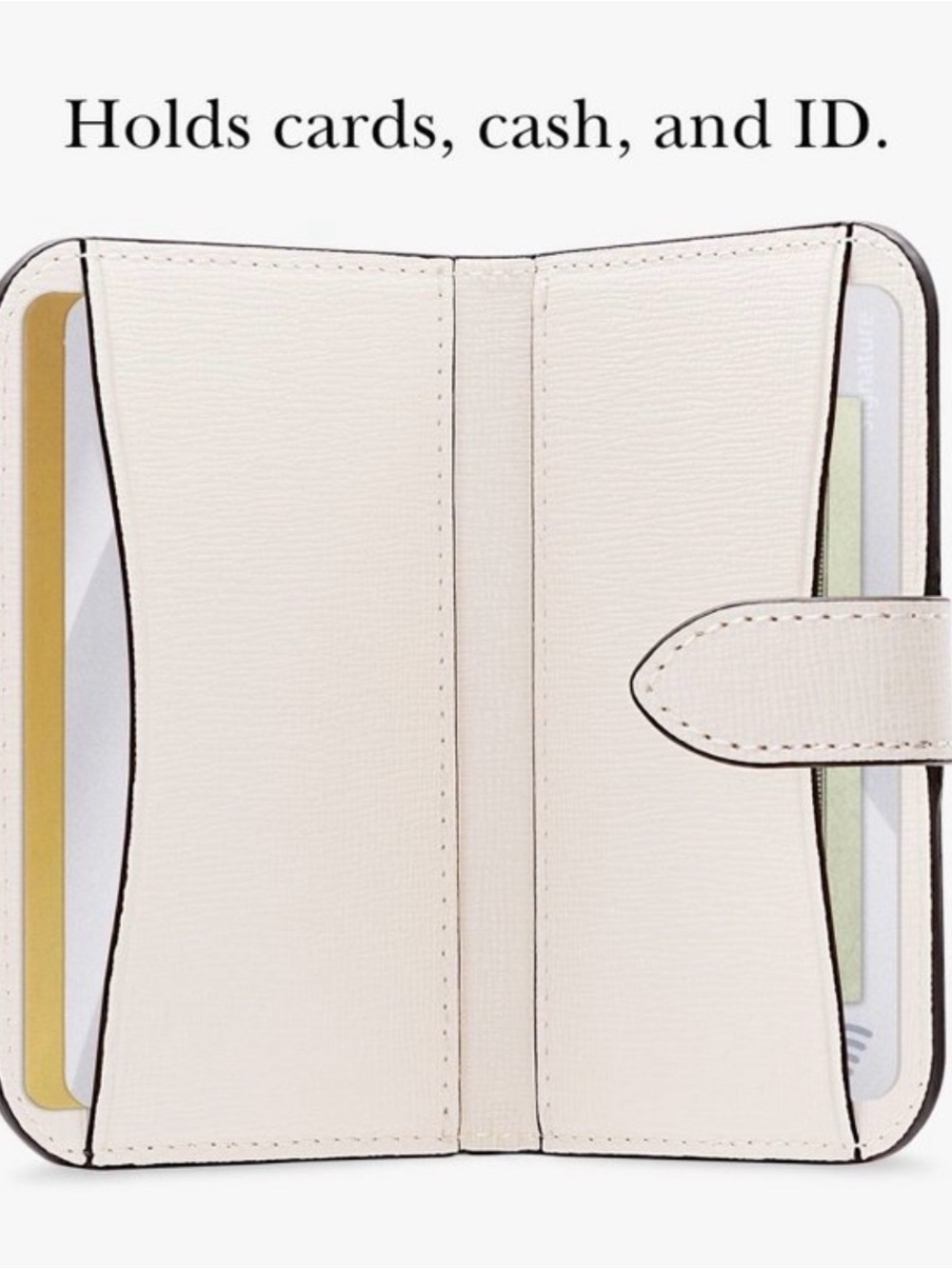 ♠️kate spade New York Morgan Magnetic Card Holder for Phone MagSafe Cream - Picture 6 of 7